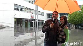 boy-friend sells his sweet-looking legal age teen 18+ager girlfriend for hardcore blowjob and rough pussy fucking with friend.