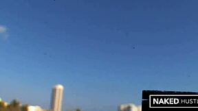 hey petite veronica gets her wet pussy fucked rough on miami rooftop by big cock