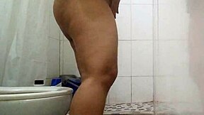 I feel so horny in the bathroom masturbating while thinking about my boyfriend until I reach that intense orgasm