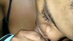 Ebony busty teen 18+ takes big cock deepthroat! What a slutty wife with massive tits!