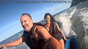 Loucuras No Jet Ski No Mar Do Guarujá Sp First Time Brazilian Latina Teen On Beach With Big Ass Long Hair