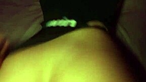latina riding screams while taking big cock in shaved cameltoe pussy during interracial homemade sex with muscular bodybuilder