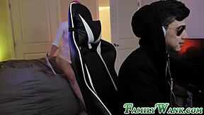 Oh Wow, Cute Teen Kenzie Madison Delivers Sloppy Blowjob To Stepbrother In Taboo Encounter!