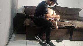 Wife does everything the police guy demands to keep husband out of jail in rough domination