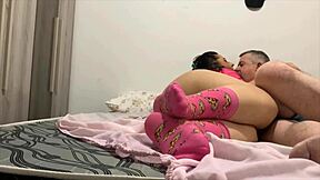 Old Man Enters Room Sees Young Girl's Big Ass Up in Panties Caresses Her