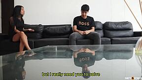 paying rent by fucking my stepbrothers boss this month