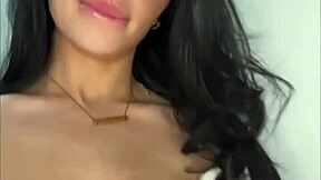 horny british slut starts playing with herself on webcam. she uses toys for intense squirting orgasm in college dorm.