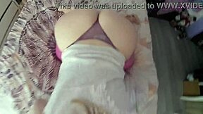 look at this thong squeezing my big round natural ass in pink leggings