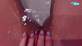 This cute petite teen with small tits decided to masturbate in the bathroom