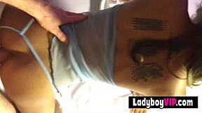 so this thai ladyboy teen slut got hired for a wild all nighter with rough bareback action and blowjobs