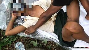 I'm this 18 year old ebony teen gettin' fucked doggystyle in the jungle by old lover... oh man