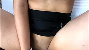 Petite tetona with big tits gets missionary pounding after school in cheating creampie orgasm.