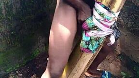 This young performer delivered a sexy show with hard cum right in the forest setting. Nature added to the intense ass cum moment.