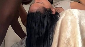 Intense face fuck for cute schoolgirl