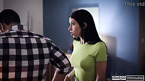 you're not leaving because my stepbro handed you over to me for deepthroat domination and rough fucking