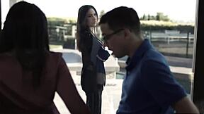 Youre Making Me Watch You Fuck the Teen 18+ Neighbor in Front of Window with Big Tits Blowjob Deepthroat Handjob Lick