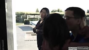 Youre Making Me Watch You Fuck the Teen 18+ Neighbor in Front of Window with Big Tits Blowjob Deepthroat Handjob Lick