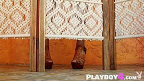 oh wow this hot blonde milf strips passionately outdoors ripping clothes to expose her amazing petite naked body 😍🔥