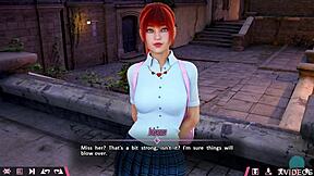 Double homework time with cute Johanna on a date! She's this petite redhead babe ready for roleplay game fun!