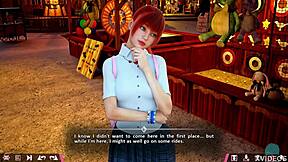 Double homework time with cute Johanna on a date! She's this petite redhead babe ready for roleplay game fun!