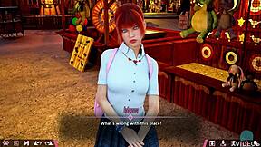 Double homework time with cute Johanna on a date! She's this petite redhead babe ready for roleplay game fun!