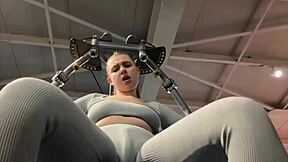 oh i masturbate so hard in the gym with my big natural tits bouncin everywhere til orgasm hits