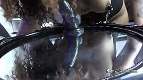 Why is horny lily indian porn babe getting her big ass spanked in bondage?