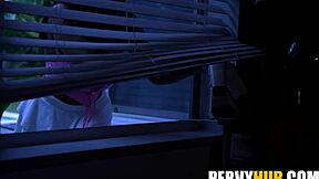 i caught my stepsis funsized megan sneaking after party and fucked her to hide secret