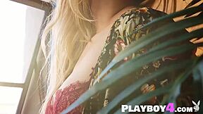 oh wow this hot blonde milf strips passionately outdoors ripping clothes to expose her amazing petite naked body 😍🔥