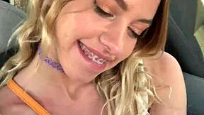 Petite Teen Slut Khloe Kapri Exposed In Public Sucking Cock Pov