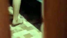 i spied on my cute colombian neighbor and she caught me then invited to fuck her