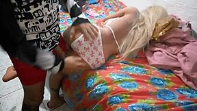 Intense Anal Passion With Blonde Teen Fuck Doll Masturbating And Taking It Deep In Bedroom