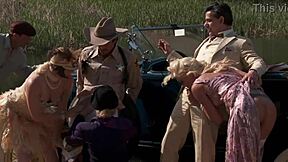 Bobbi Starr Dylan Ryder Julia Ann and Natasha Marley dive into outdoor orgy with anal assfucking and squirting