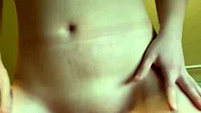 18yo Amateur With Pale Huge Natural Tits Cums Hard All Over Her Stuffed Panties - The Panty Bank Used Panties