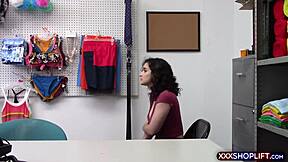 Why Does This Busty European Shoplifter Teen 18+ Crave Rough Doggystyle in the Shop?