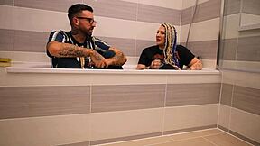 livie shares nerdy backstage stories from the bath during her piercing and tattoo interview with frankie jax at the party