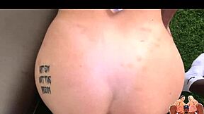 This slutty busty milf craves intense BBC and BWC spitroast in homemade orgy action