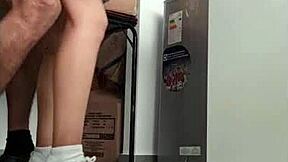 Argentina nataly ninfomana gets fucked in the kitchen with her cute latina ass and miniskirt up 😈🍑