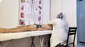 Patient Gets Hard For Naughty Nurse In Dirty Exam!