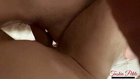 Does This Sexy College Cutie Cream On Thick Cock With Creampie?