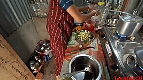 Kitchen fuck by servant in official video