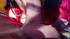 Epic close-up blowjob with massive mouth orgasm in homemade video.