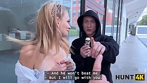 Hey, check out how Naomi Love flashes her natural boobs and cheats on her boyfriend right there