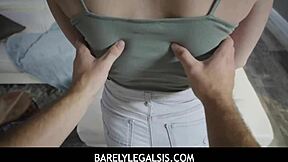 hey what really happens when homeschooled 18yo eliza eves encounters her first big cock for taboo creampie sex