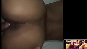 Shy horny ebony teen with natural tits lets me fuck her wet tight pussy in homemade video.