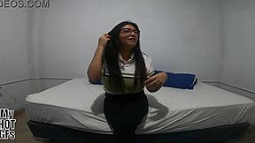 the beautiful young girl came over to fuck with him