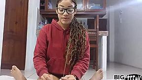 Stepsister, you just turned 18, want your first anal porn video?