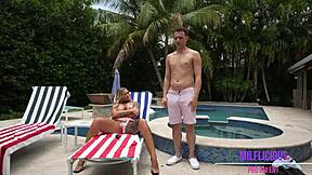 Milf CAUGHT in the ACT w BUSTY Stepmom Stephanie Love. Blonde FAKE TITS Squirting in INTERRACIAL Doggystyle.