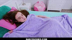 Skinny Redhead Teen Stepdaughter Skips Class for Stepdad's Taboo POV Fuck in Classroom