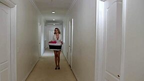 Big Black Cock Heats Up Big Tits Cougar In Interracial Blowjob With Petite Milf